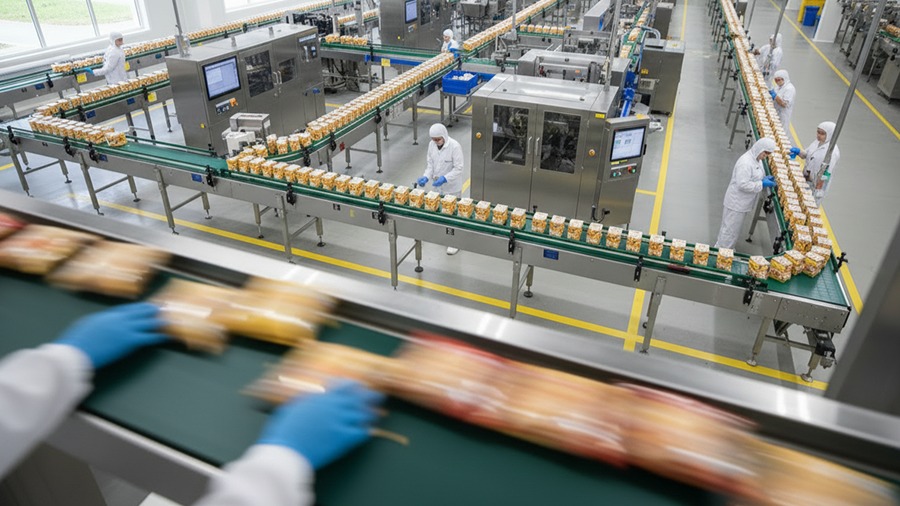Usine et ligne de production FMCG